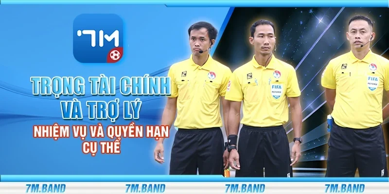 Trọng tài chính và trợ lý - Nhiệm vụ và quyền hạn cụ thể