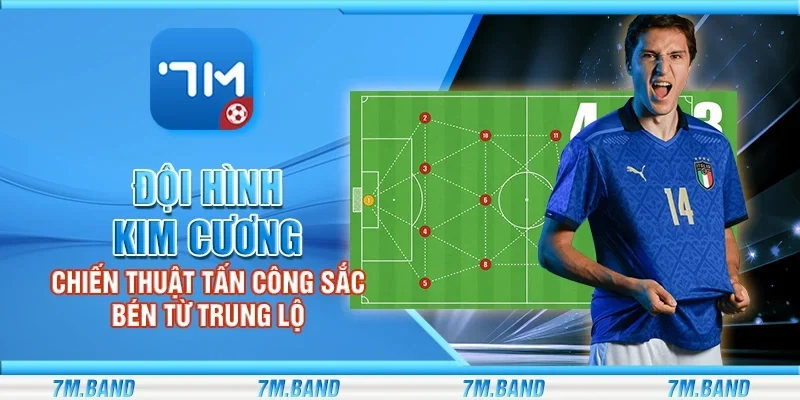 Đội hình kim cương - Chiến thuật tấn công sắc bén từ trung lộ