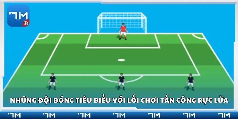 Những đội bóng tiêu biểu với lối chơi tấn công