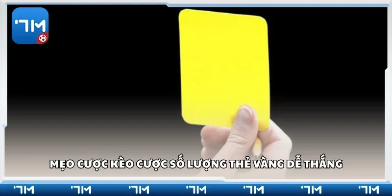 Các mẹo cược kèo cược số lượng thẻ vàng dễ thắng