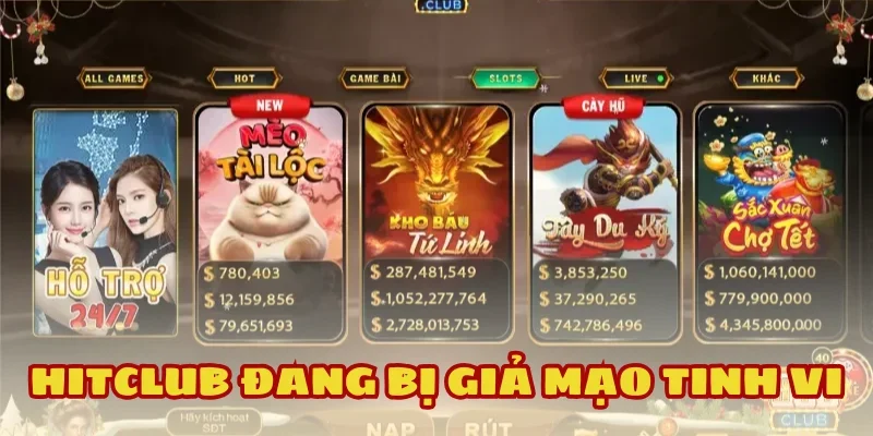 Đăng nhập sai khiến tài khoản Hitclub bị mất trắng ngay lập tức