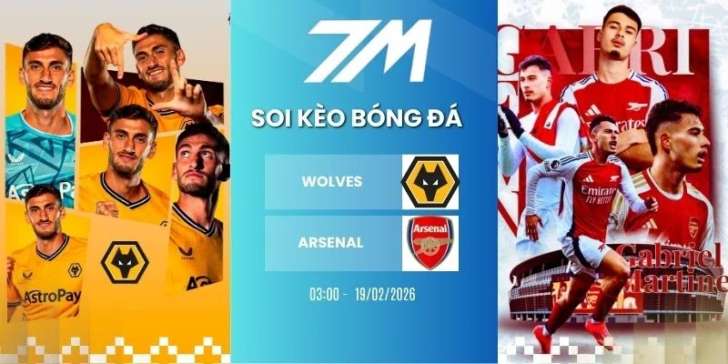 Kèo nhà cái Wolves vs Arsenal hôm nay ngày 18/02/2026 - NHA