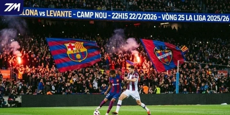 Phong độ gần đây của Barcelona và Levante