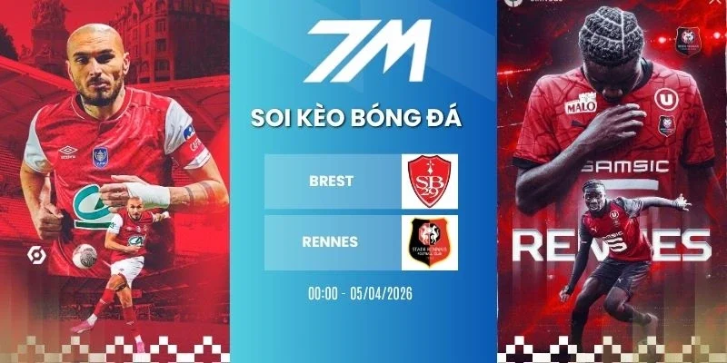 Kèo bóng đá Brest vs Rennes hôm nay ngày 05/04/2026 - Ligue 1