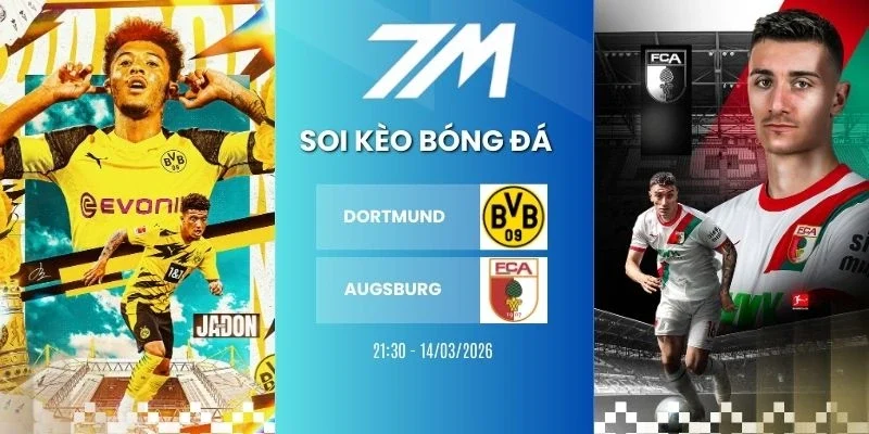 Kèo nhà cái Dortmund vs Augsburg hôm nay ngày 14/03/2026 - Bundesliga