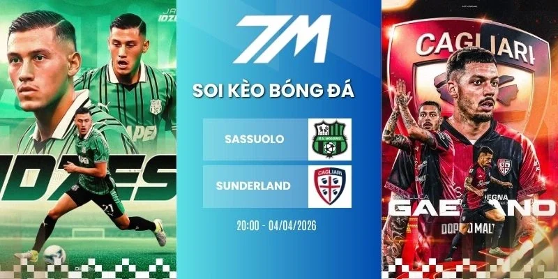 Kèo nhà cái Sassuolo vs Cagliari hôm nay ngày 04/04/2026 - Serie A