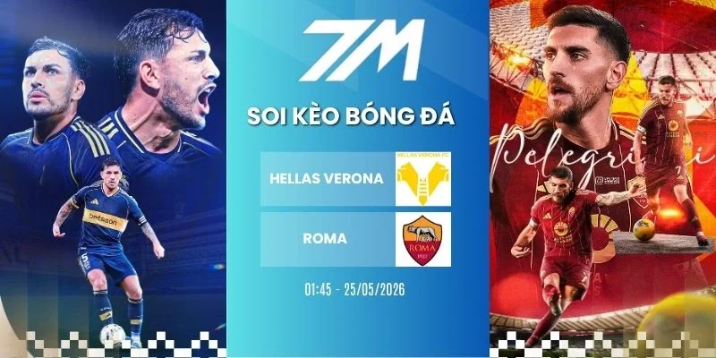 Tỷ lệ kèo Hellas Verona vs Roma - Serie A, 24/05/2026