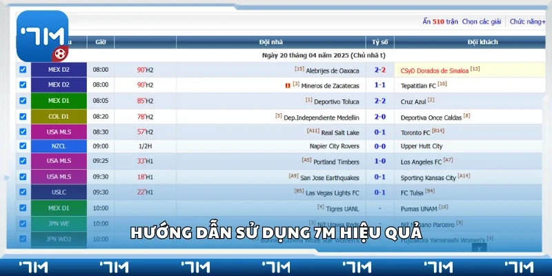 Hướng dẫn cách sử dụng 7m hiệu quả